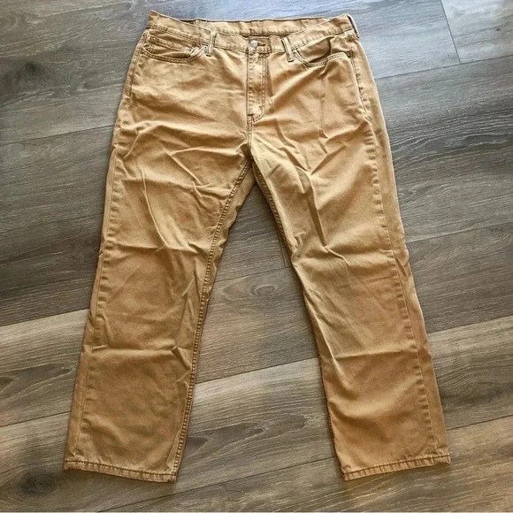 Levi’s 541 Athletic Taper Fit 5 Pocket Twill Tan Khaki Pant Size 40 - Picture 3 of 13